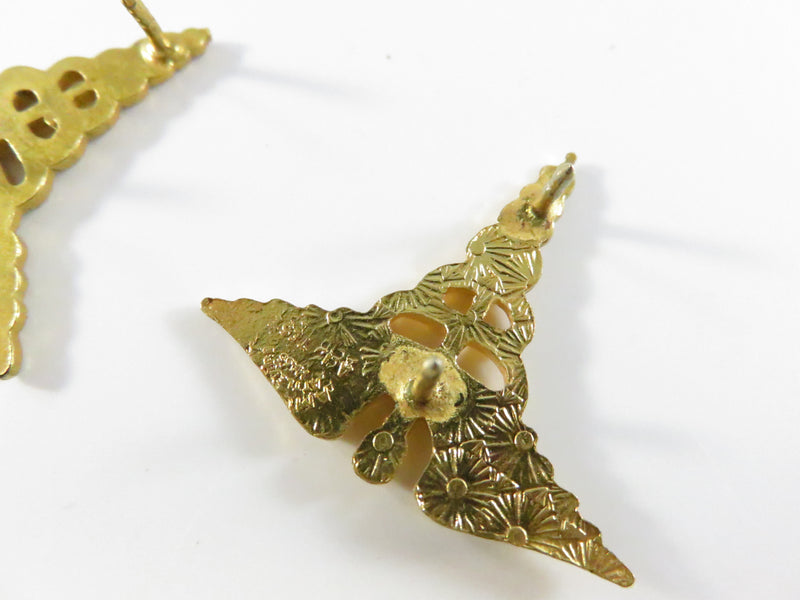 U.S. Army Medical Corps Caduceus Collar Insignia Lot of 3 Vietnam Era Brass