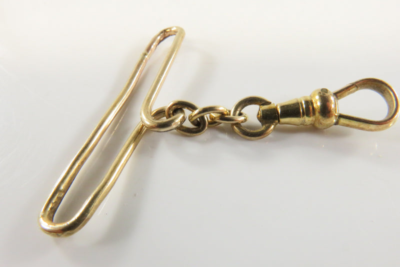 Antique Gold Filled Pocket Watch Ribbon Replacement Clasp & Bar