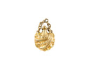 Small Antique Gold Fill Victorian Style Scent Bottle Charm with Chain