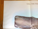 1975 Save The Whales Save the Earth Sperm Whale Hippie Poster 35" x 23.5" Approx product image for Just Stuff I Sell, clear front view, neutral background, original listing photo, optimized descriptive alt text, centered composition variant 6