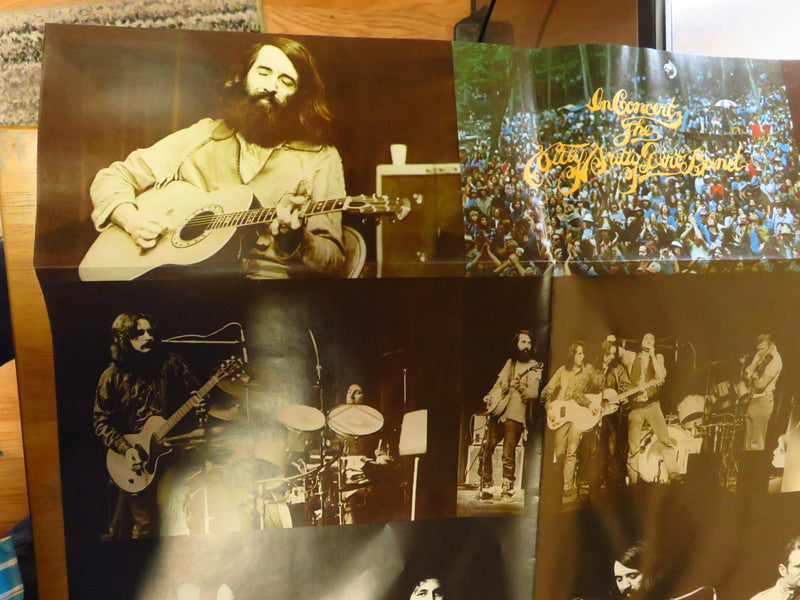 c1970 In Concert The Nitty Gritty Dirt Band Huge LP Bonus Concert Poster 28" x 52"