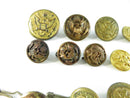 15-Piece U.S. Military Uniform Button Assortment – Mixed Makers & Eras – Great Seal & Service Designs