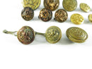 15-Piece U.S. Military Uniform Button Assortment – Mixed Makers & Eras – Great Seal & Service Designs