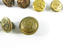 15-Piece U.S. Military Uniform Button Assortment – Mixed Makers & Eras – Great Seal & Service Designs
