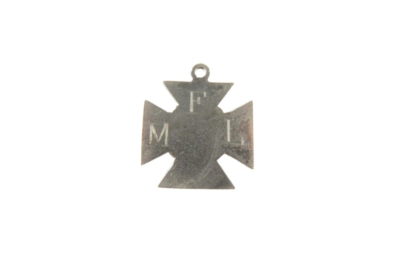 Antique Small Class 1909 MFL Cross Medal Missing O'Ring