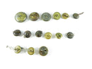 15-Piece U.S. Military Uniform Button Assortment – Mixed Makers & Eras – Great Seal & Service Designs