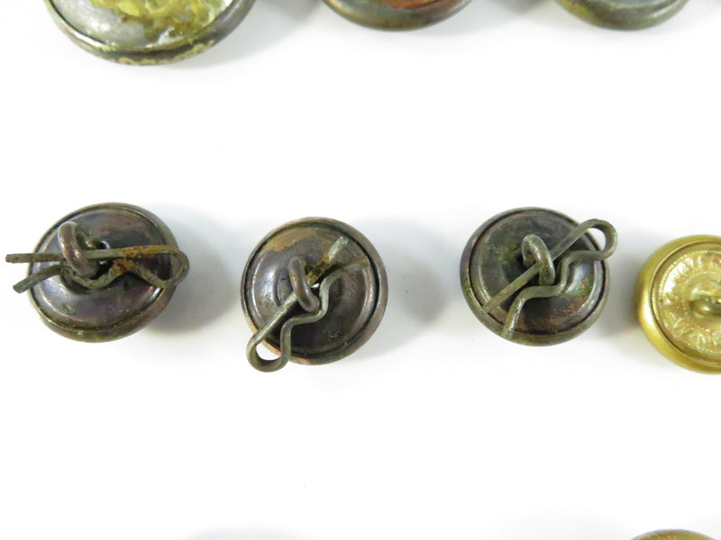 15-Piece U.S. Military Uniform Button Assortment – Mixed Makers & Eras – Great Seal & Service Designs