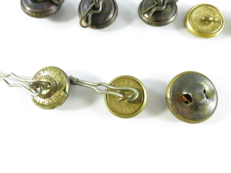 15-Piece U.S. Military Uniform Button Assortment – Mixed Makers & Eras – Great Seal & Service Designs