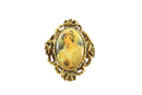 Vintage Jac Win Design Goldtone Portrait Costume Brooch — Jewelry & Watches:Vintage & Antique Jewelry:Costume:Victorian, Edwa