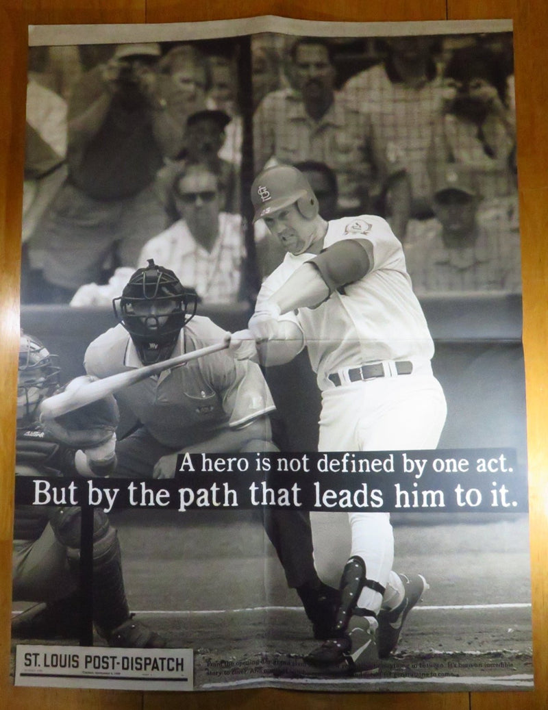 Mark McGwire Poster A Hero is Not Defined By One Act 70 Home Runs