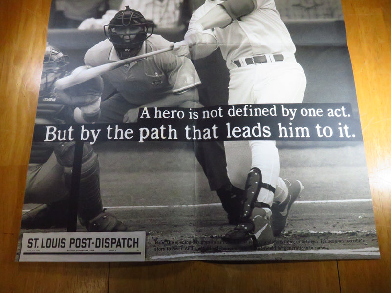 Mark McGwire Poster A Hero is Not Defined By One Act 70 Home Runs