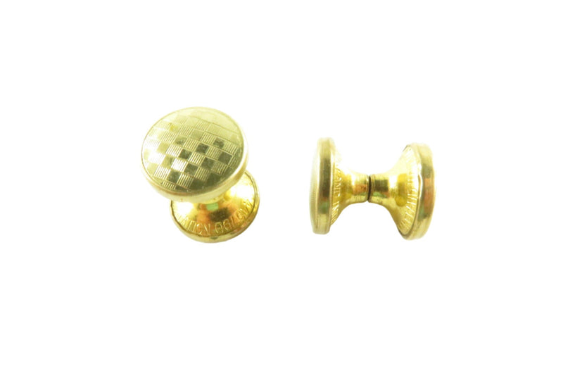 Art Deco Retractable Chain UK Cufflinks by Imitation (Expanda) Checkered Pattern — Jewelry & Watches:Men's Jewelry:Cufflinks