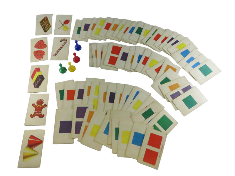 c1955 Candy Land Game Cards and Pawns Replacement Set