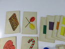 c1955 Candy Land Game Cards and Pawns Replacement Set