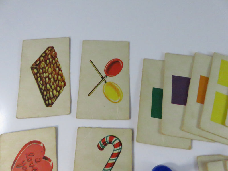 c1955 Candy Land Game Cards and Pawns Replacement Set