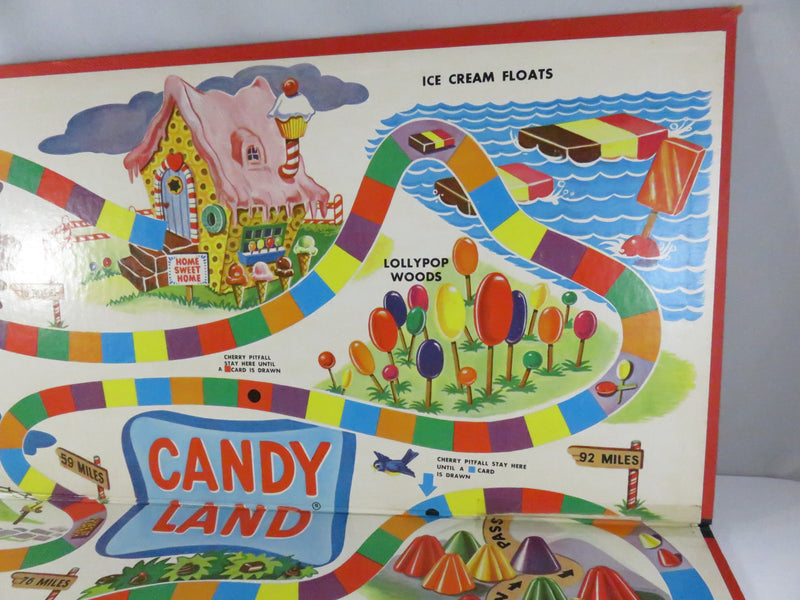 Candy Land Replacement Game Board c.1954 – Early Milton Bradley Edition – 16 1/4 Inches