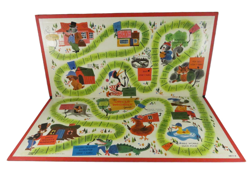 Uncle Wiggily Game Board c1961 Replacement Board 16¼ Inch Vintage Howard R. Garis Design
