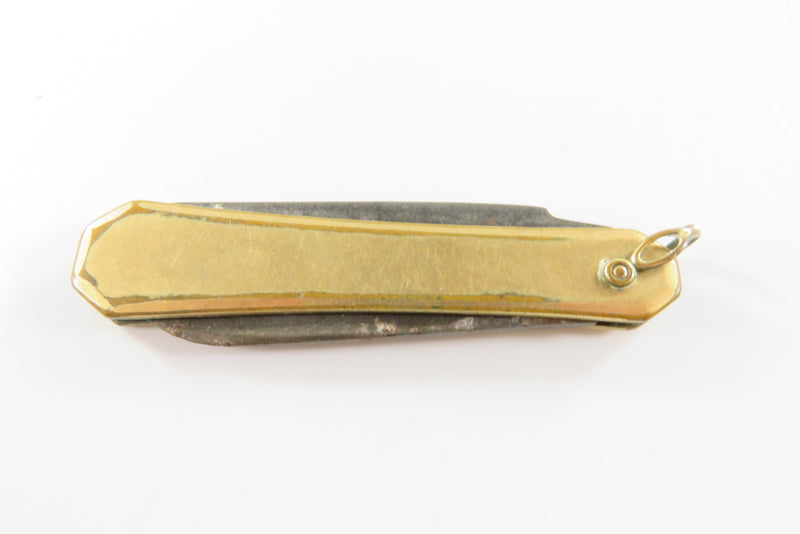 Vintage Pocket Watch Fruit Pear Knife Fob Gold Filled Worn