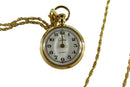 Gilded Colibri Quartz Pendant Watch on Approx 29" Gilded Chain — Jewelry & Watches:Watches, Parts & Accessories:Pocket Watche