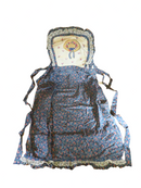 Vintage Cannon Farmhouse Full Bib Apron Retro 1980's Kitchen Wear