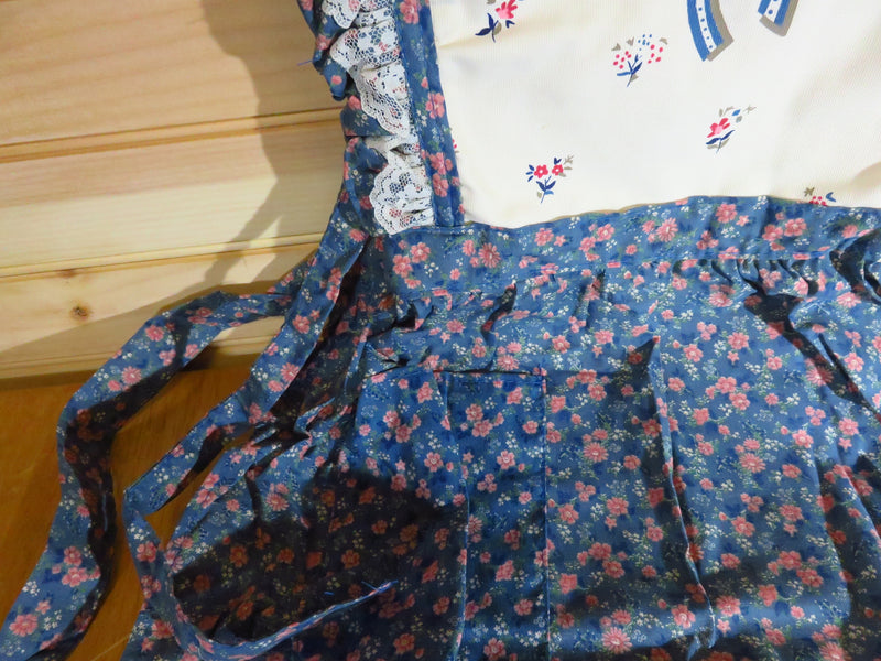 Vintage Cannon Farmhouse Full Bib Apron Retro 1980's Kitchen Wear