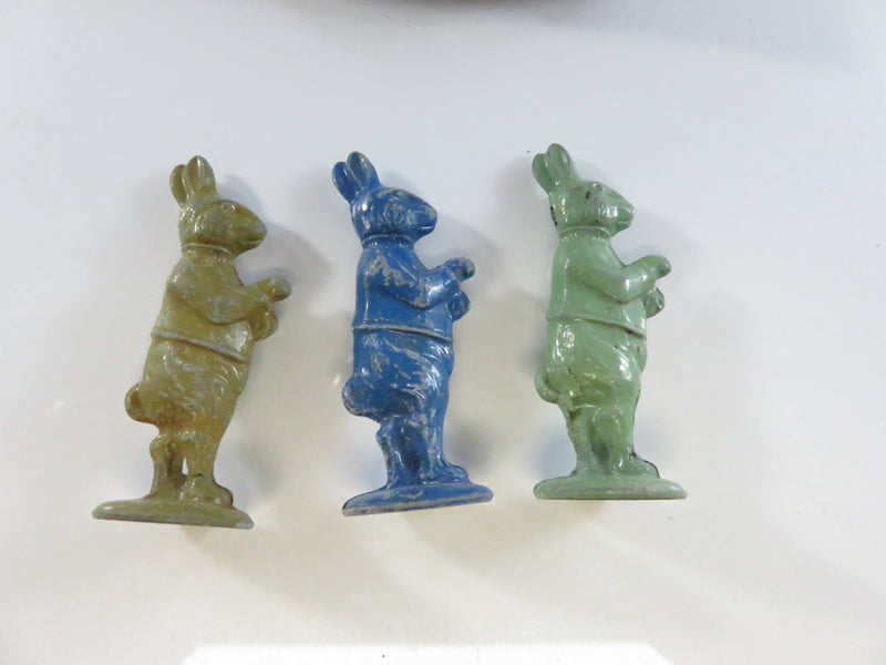 Vintage Uncle Wiggily Metal Player Tokens and Early Thick-Stock Game Cards c1930s–1940s