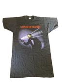 Vintage Chris De Burgh Women's Large Man on the Line Concert T-Shirt Black — Collectibles:Advertising:Musical Instruments — f
