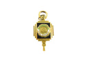 1950's South Side High School Key Pendant by Kays — Gold, Enamel — front view