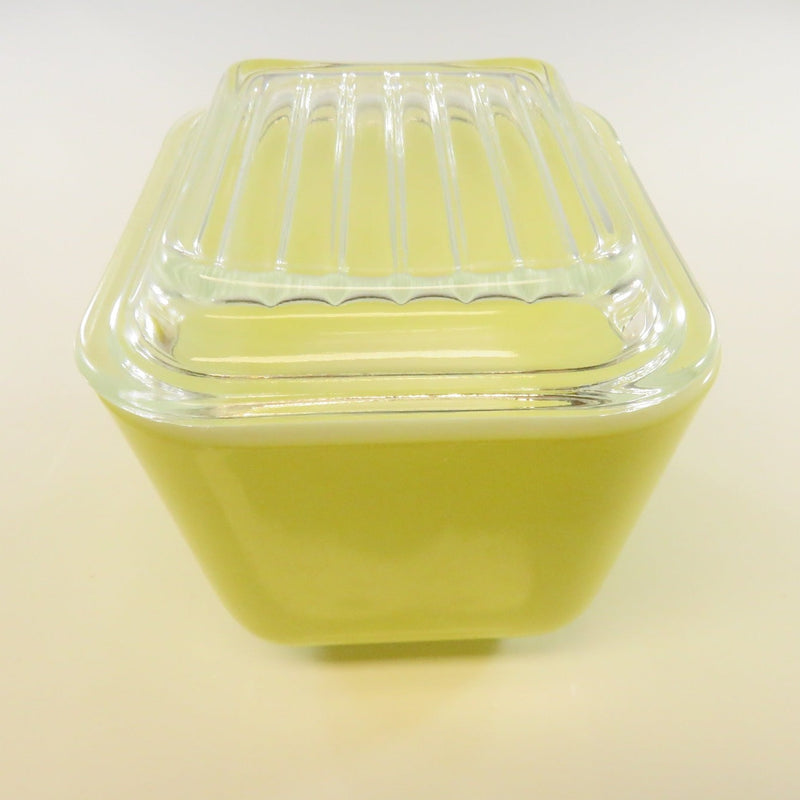 Vintage Pyrex Yellow 1 1/2 Cup Dish 501 B With Glass Lid 501 C