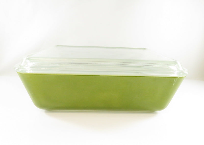 Vintage Pyrex Dark Green 1 1/2 Quart Dish 503 With Glass Lid 503-C
