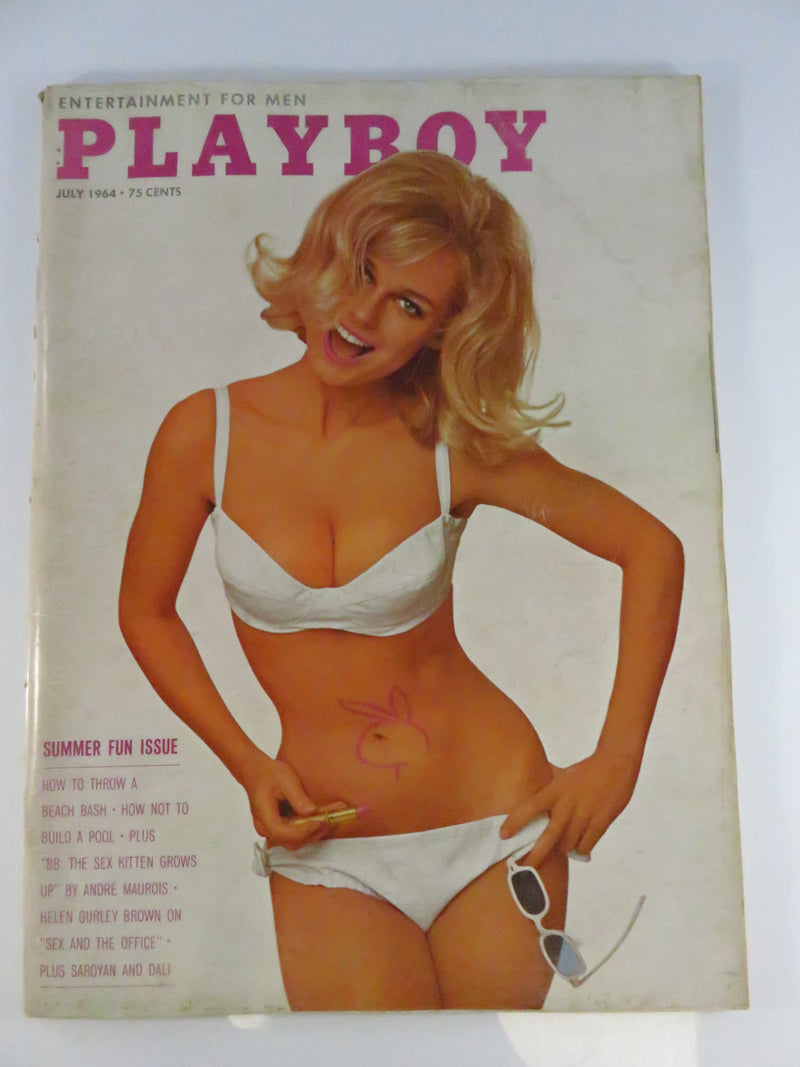 Vintage 1963 1964 Playboy Magazine Lot of 8 Issues with Original Centerfold Posters Mid Century Men’s Periodicals