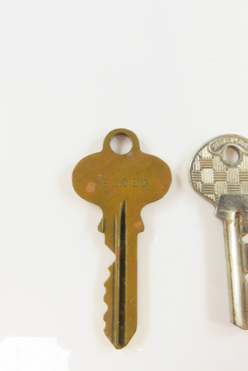 Grouping of 3 Vintage Cut Keys P&F Corbin, National & Reese