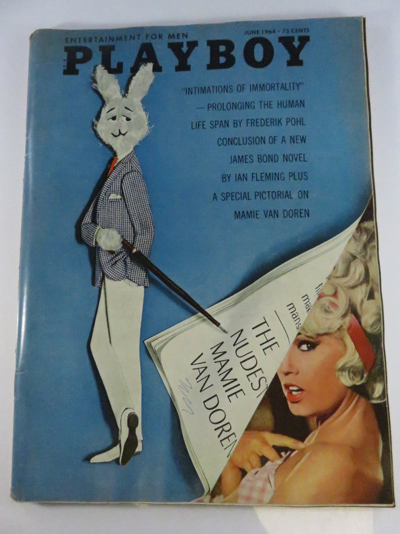 Vintage 1963 1964 Playboy Magazine Lot of 8 Issues with Original Centerfold Posters Mid Century Men’s Periodicals