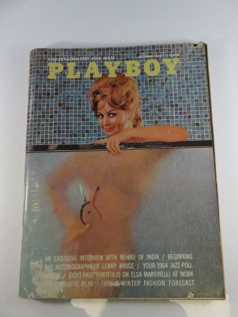 Vintage 1963 1964 Playboy Magazine Lot of 8 Issues with Original Centerfold Posters Mid Century Men’s Periodicals