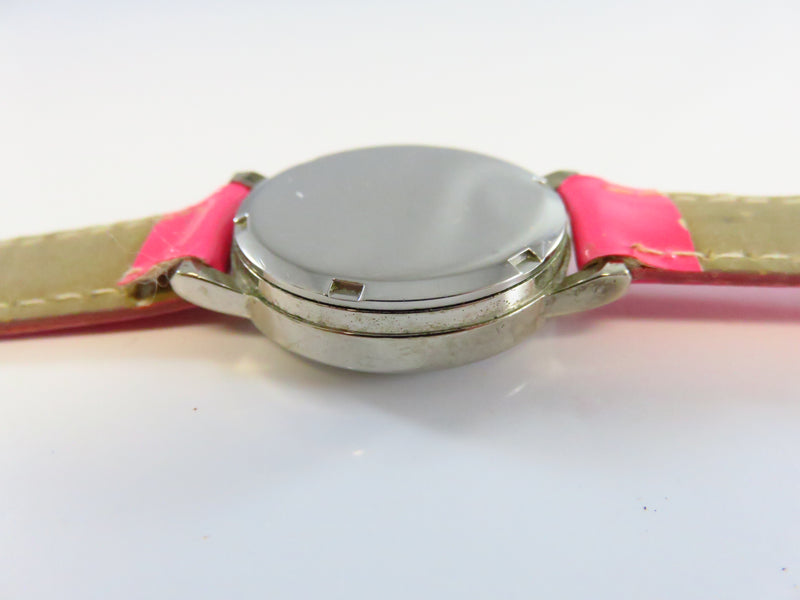 c1990 Pink Panther Watch Miyota Co Japan Pink Strap 29mm Case