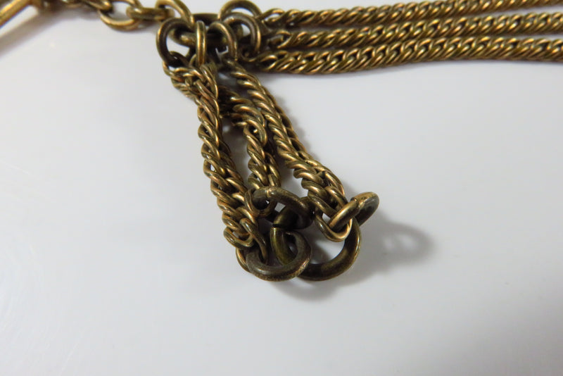 Unusual Antique Pocket Watch Chain for Parts Pieces or Restoration 11" TL