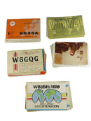 Vintage Ham Radio QSL Card Lot of About 189 Worldwide DX Cold War US AFB Operator Used Mixed 1970s 1980s