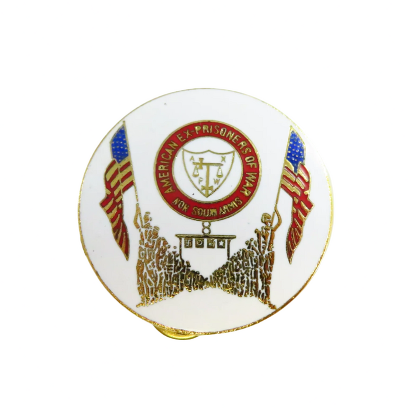 American Ex-Prisoner of War Non Solum Arms 1 5/8 Round Pinback — front view