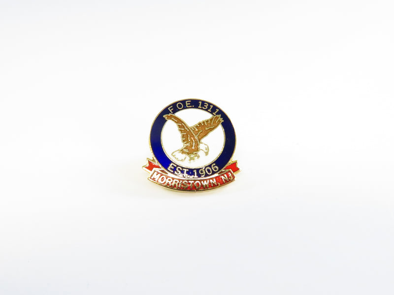 F.O.E. Fraternal Order of Eagles 1311 Est 1906 Morristown NJ Pinback