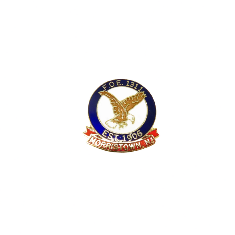 F.O.E. Fraternal Order of Eagles 1311 Est 1906 Morristown NJ Pinback