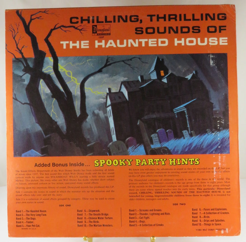 Walt Disney Studios Chilling Thrilling Sounds of the Haunted House 1257 Disneyland Records