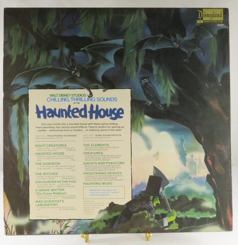 Walt Disney Studios Chilling Thrilling Sounds of the Haunted House 2507 Disneyland Records