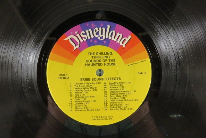 Walt Disney Studios Chilling Thrilling Sounds of the Haunted House 2507 Disneyland Records