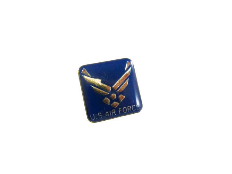 Pre-owned U.S. Airforce Spread Wings Logo Hat or Lapel Pinback 3/4" Square