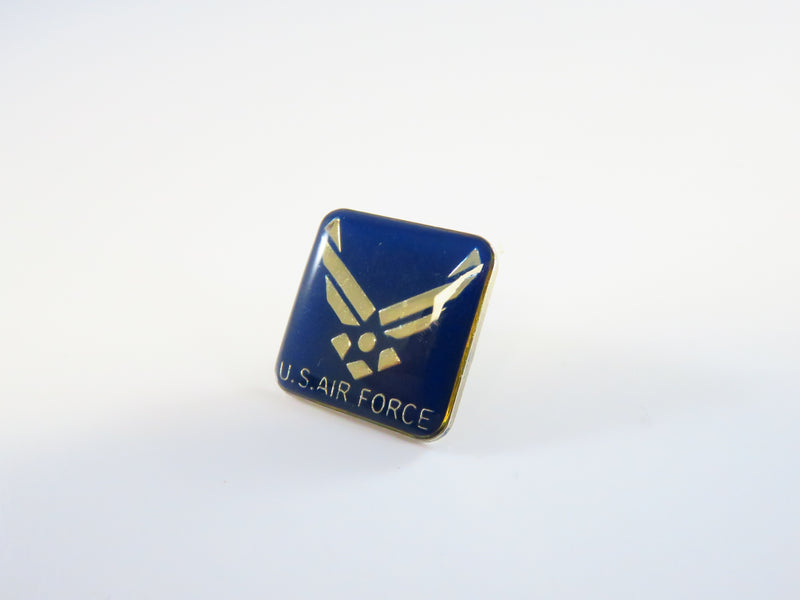 Pre-owned U.S. Airforce Spread Wings Logo Hat or Lapel Pinback 3/4" Square