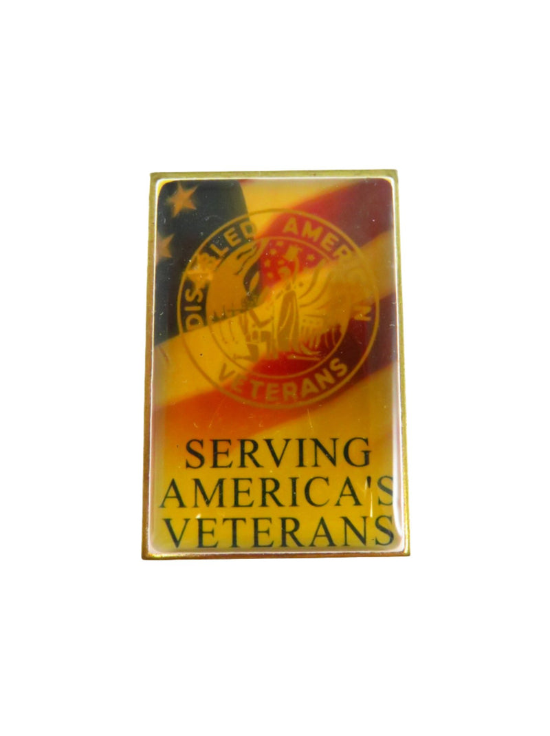 Disabled American Veterans Serving America's Veterans pinback