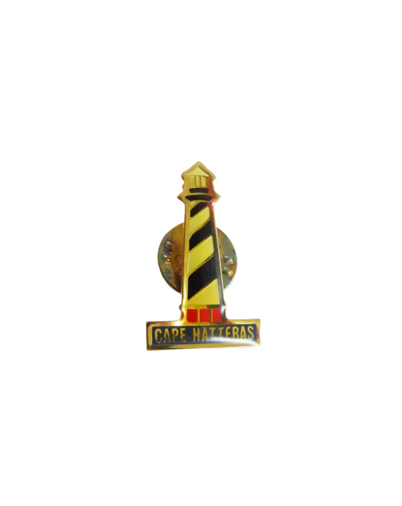 Cape Hatteras Lighthouse Travel Souvenir Hat or Lapel Pinback — front view