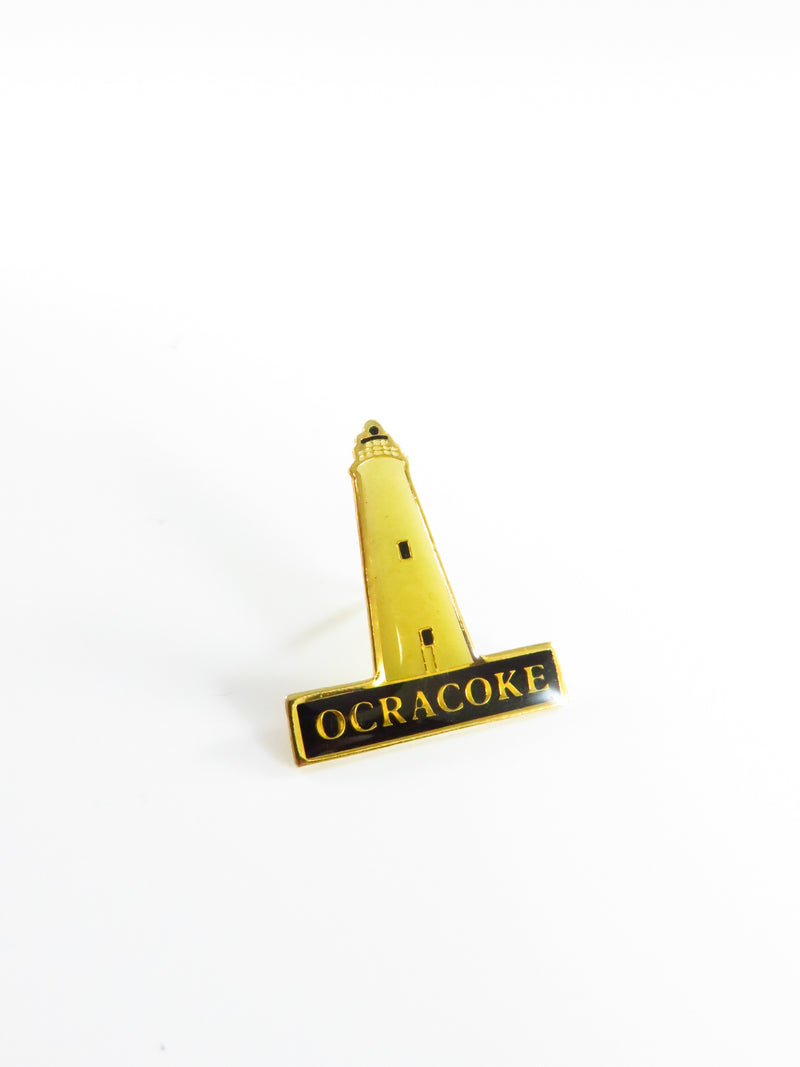 Ocracoke Lighthouse North Carolina Travel Souvenir Hat or Lapel Pinback