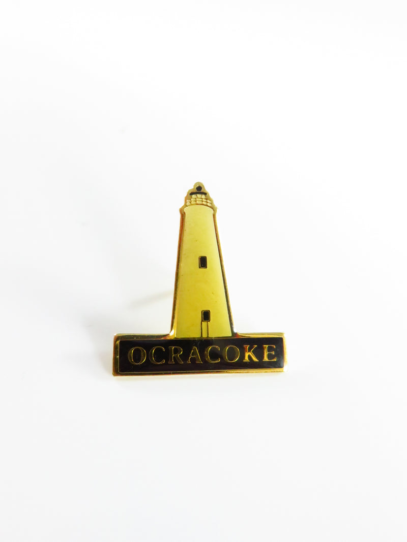 Ocracoke Lighthouse North Carolina Travel Souvenir Hat or Lapel Pinback