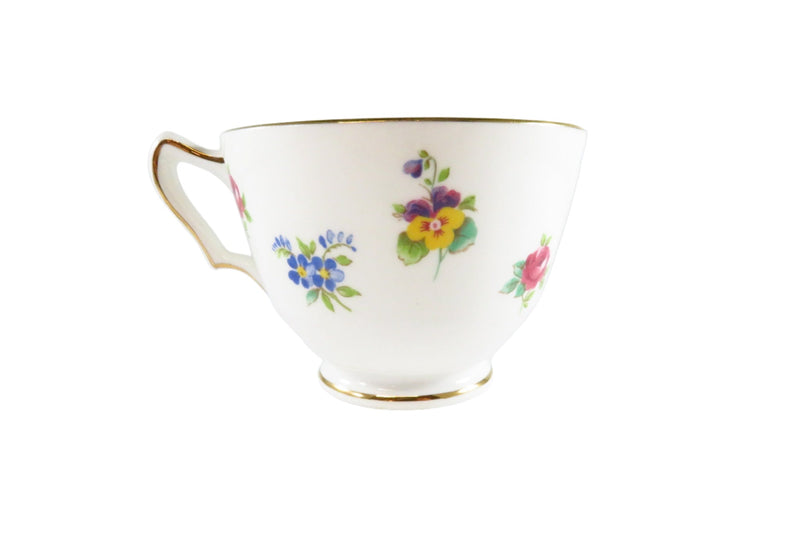 Vintage Royal Victoria Rose Pansy Fine Bone China Replacement Tea Cup